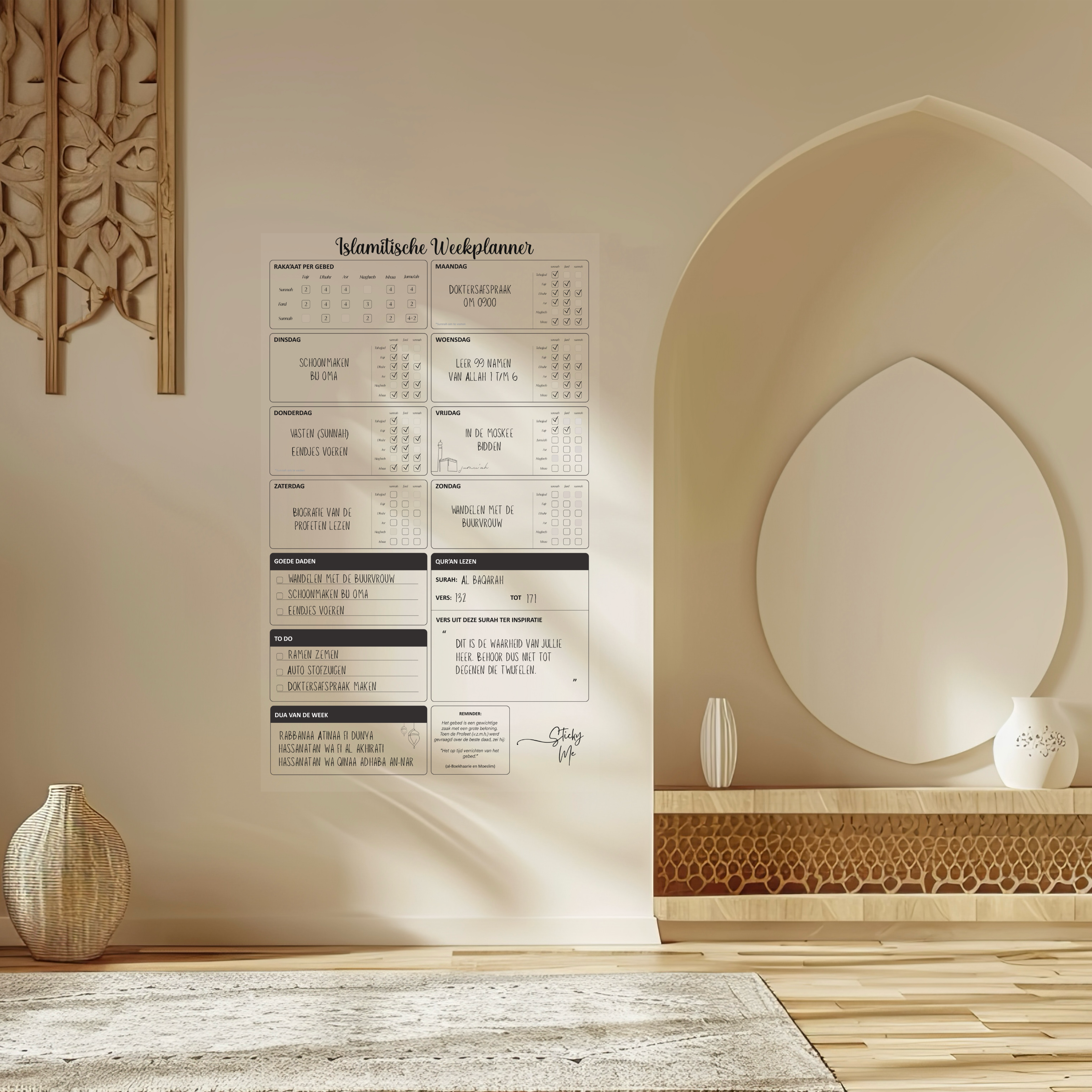 Islamitische Weekplanner